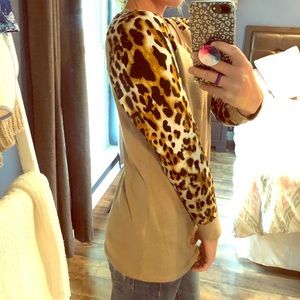 Leopard print top